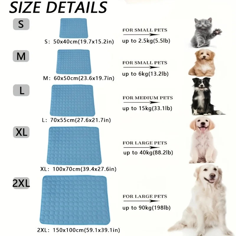 Honden Koelmat | Verkoelend Huisdier Bed | XS t/m 2XL | 6 Kleuren