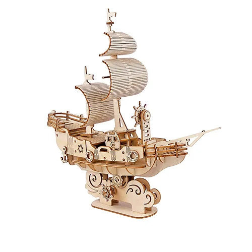 DIY 3D Wooden Puzzle Model Animal Montessori Toys for Children Crafts Dachshund Skeleton Assembly Gift Set for Kids Adults Teens