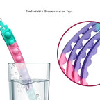 10/20/50PCS Bracelet Fidget Toys Push Stress Relief Bubble Sensory Toys Rainbow Silicone Bracelet Party Favors for Kids Adults