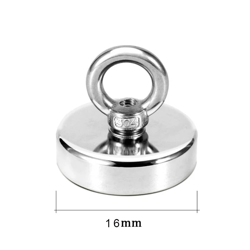 Neodymium Vismagneet | Supersterk | 5-61kg Trekkracht | 6 Maten