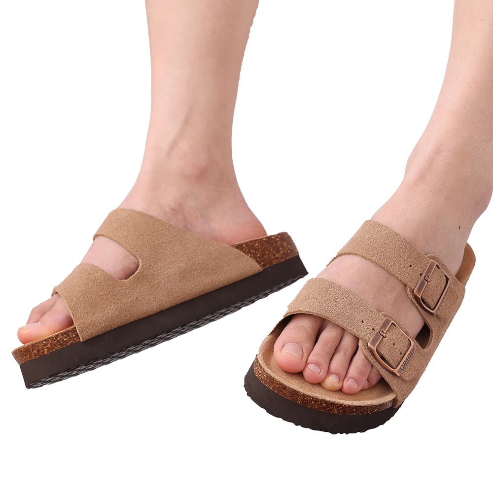 Cork Sandalen Dames & Heren | Zacht Kurk Zool | Maat 36-46 | 14 Stijlen
