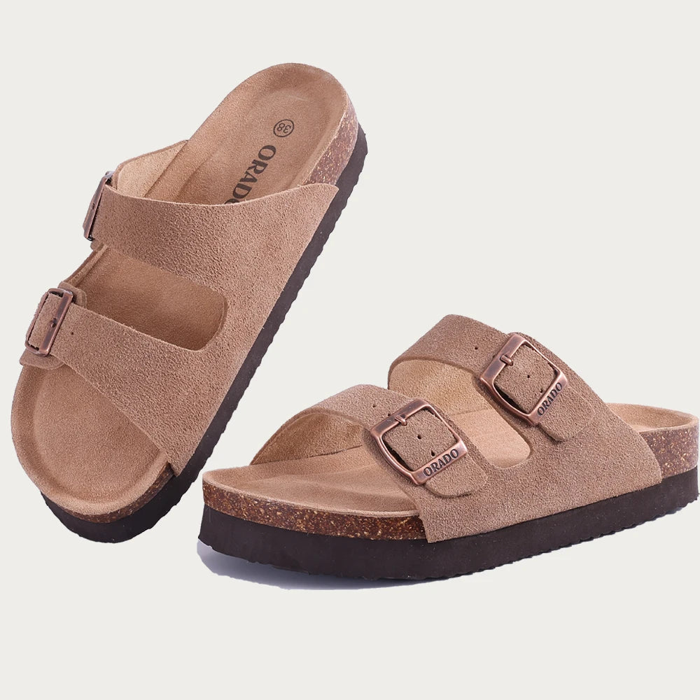 Cork Sandalen Dames & Heren | Zacht Kurk Zool | Maat 36-46 | 14 Stijlen