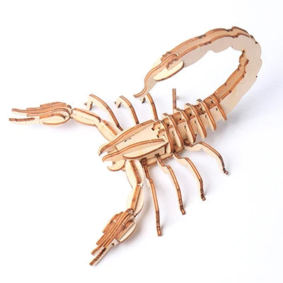 DIY 3D Wooden Puzzle Model Animal Montessori Toys for Children Crafts Dachshund Skeleton Assembly Gift Set for Kids Adults Teens