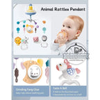 Muzikaal Babymobiel met Lichten & Projector | Afstandsbediening | Blauw & Roze