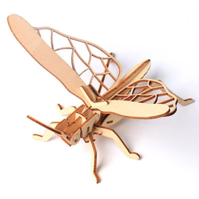 DIY 3D Wooden Puzzle Model Animal Montessori Toys for Children Crafts Dachshund Skeleton Assembly Gift Set for Kids Adults Teens