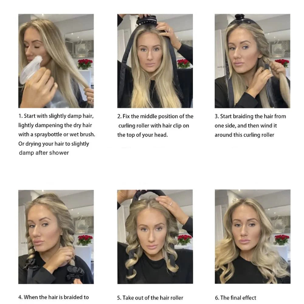 Heatless Curling Rod | Krullen Zonder Hitte | Zijdezacht Haarrollers