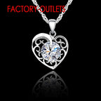 Fashion Jewelry Set 925 Sterling Silver CZ Crystal Heart Design Female Party Engagement  Wholesale All Compatible