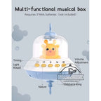 Muzikaal Babymobiel met Lichten & Projector | Afstandsbediening | Blauw & Roze