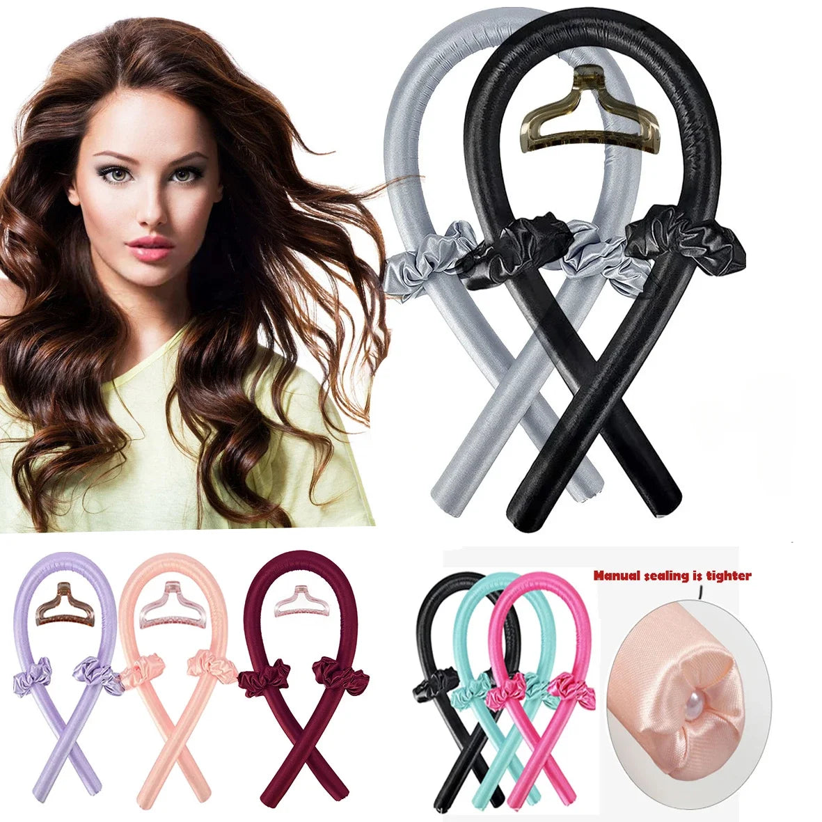 Heatless Curling Rod | Krullen Zonder Hitte | Zijdezacht Haarrollers