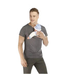 Kangoeroe Draagshirt Ouder & Baby | Zwart & Grijs | Maten S t/m 5XL
